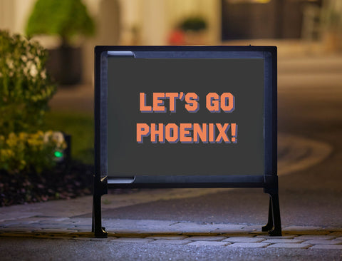 Phoenix Professional Basketball Yard Sign