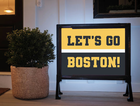 Boston Professional Hockey Fandom Yard Sign