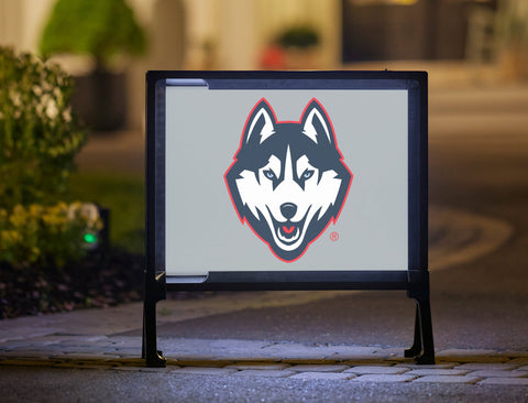 Huskies Color Block UConn Yard Sign