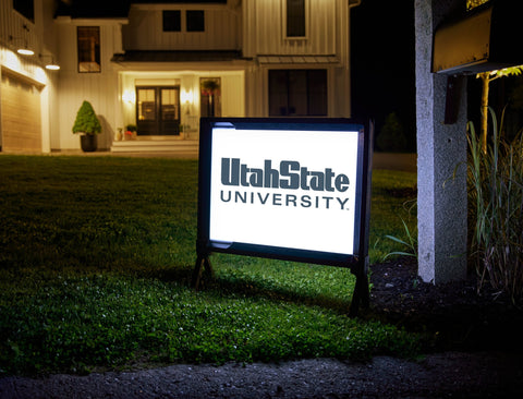 USU Wordmark Yard Sign