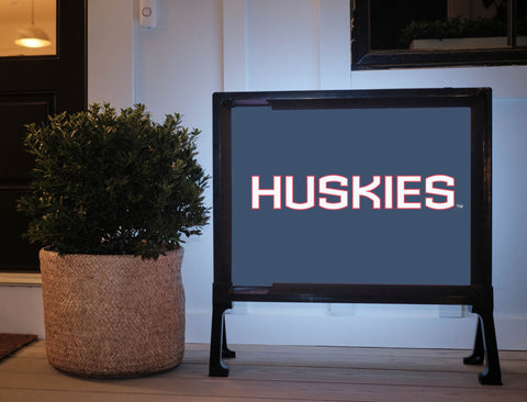 Huskies Color Block UConn Yard Sign