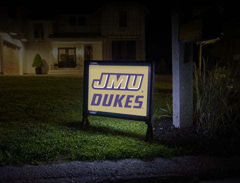 JMU Dukes Gold Lumilawn Sign