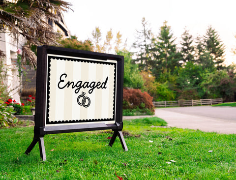 Engaged Lumilawn Sign