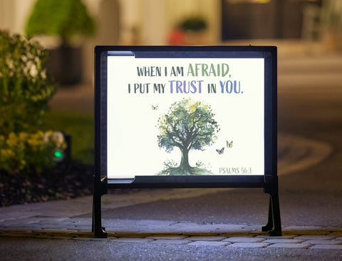 I Put My Trust In You Yard Sign