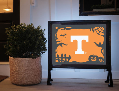 Halloween Tennessee T Orange Lumilawn Sign