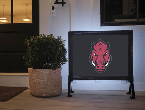 Arkansas Razorbacks Athletics Mark Black Yard Sign