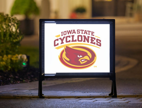 Iowa State Cyclones White Lumilawn Sign