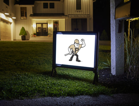 Purdue Pete White Yard Sign