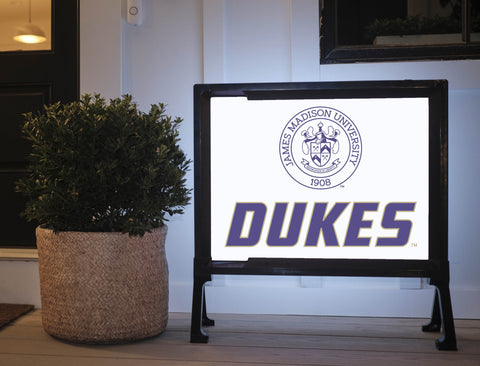 JMU Dukes Seal Lumilawn Sign