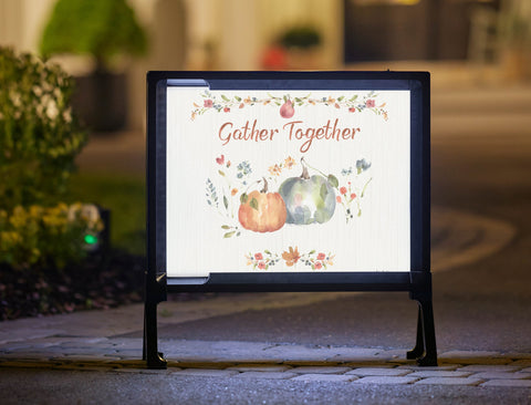 Gather Together Fall Inspire Yard Sign