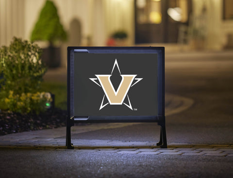 Vanderbilt University Star Mark Black Lumilawn Sign