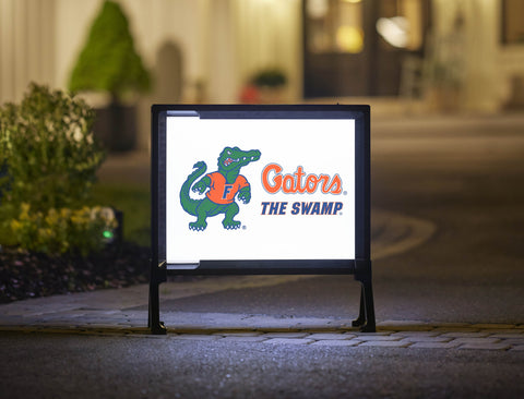 Florida Albert Gators White Lumilawn Sign