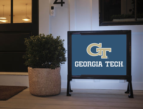 Georgia Tech Athletics Wordmark Navy Yard Sign