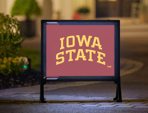 Iowa State Red Arc Yard Sign