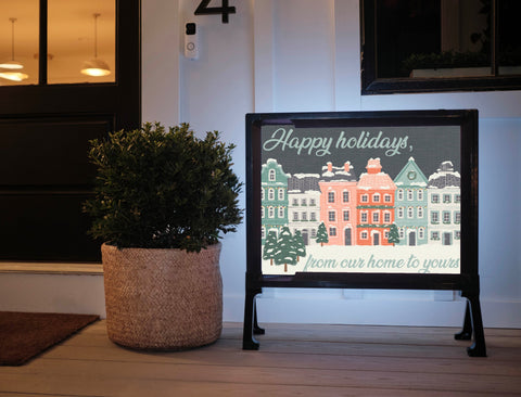 Happy Holidays, From Our Home To Yours Lumilawn Sign