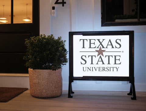 Texas State University Wordmark Yard Sign