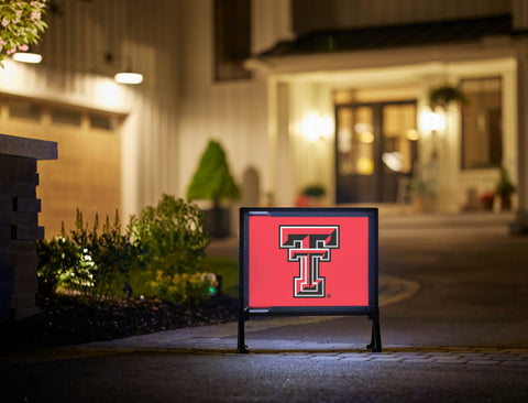 Texas Tech TT Red Lumilawn Sign