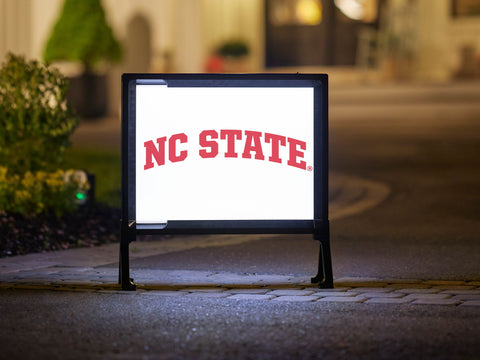 NC State White Yard Sign