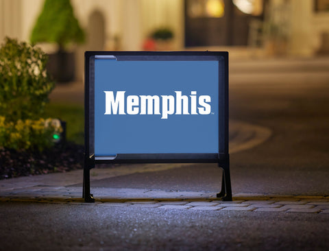 Memphis Blue Yard Sign