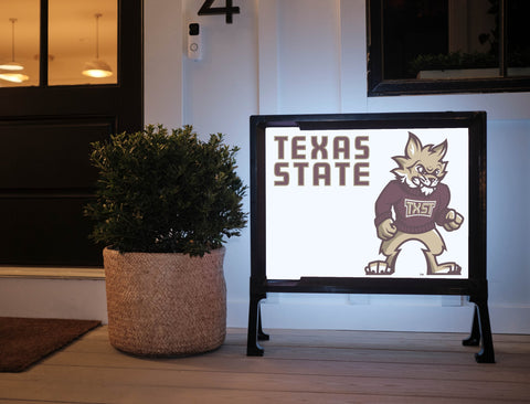 Texas State Mascot Yard Sign