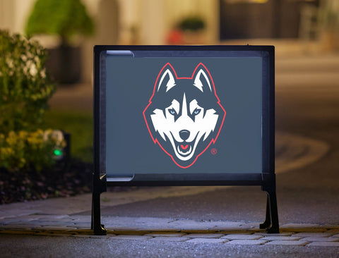 Huskies Color Block UConn Yard Sign