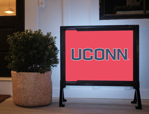 UConn Color Block Yard Sign