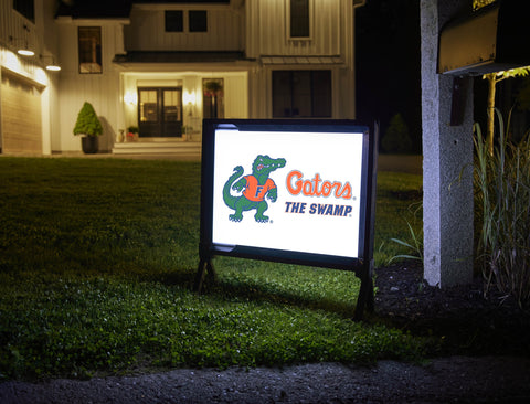 Florida Albert Gators White Lumilawn Sign