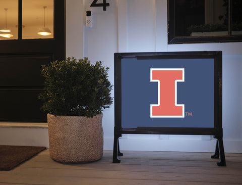 Illinois Primary Mark Blue Yard Sign