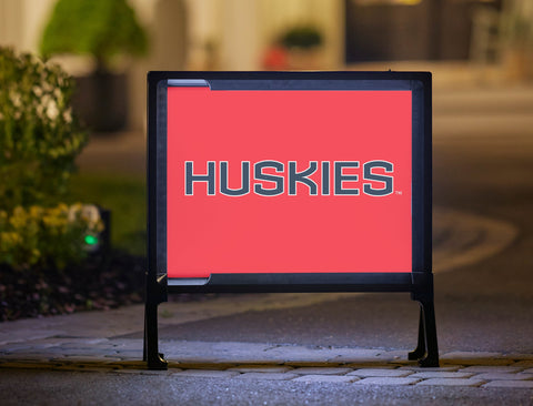 Huskies Color Block UConn Yard Sign