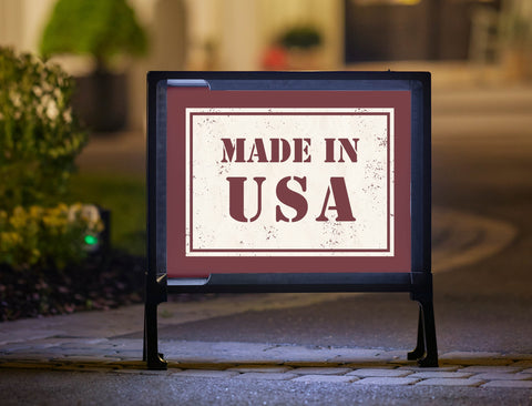 Made In USA Patriotic Yard Sign