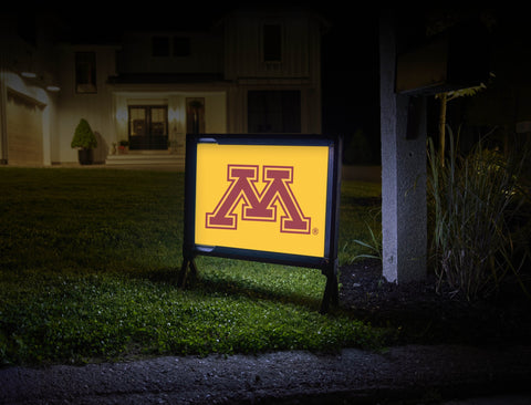 Minnesota M Gold Yard Sign