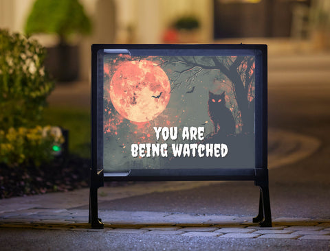 You Are Being Watched Halloween Yard Sign