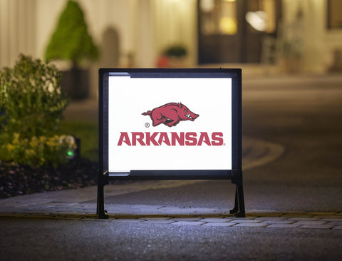 Arkansas Sports Mark White Yard Sign