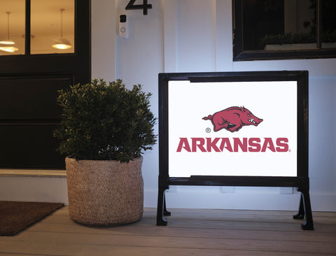 Arkansas Sports Mark White Yard Sign