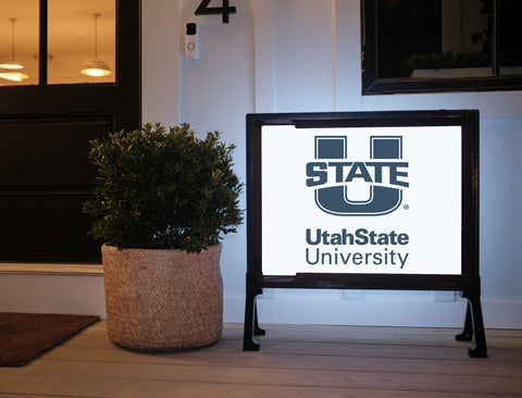 USU Logo Wordmark Yard Sign