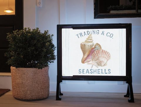 Seashells Trading & Co. Yard Sign