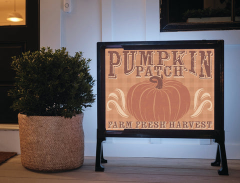 Pumpkin Patch Fall Lumilawn Sign