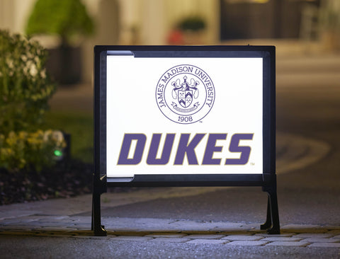 JMU Dukes Seal Lumilawn Sign