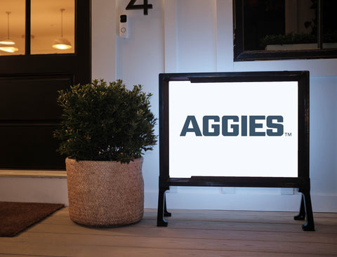 Aggie White Yard Sign