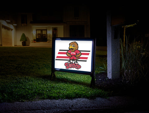 Utah Utes Swoop White Yard Sign