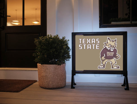 Texas State Boko Gold Lumilawn Sign