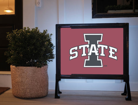 Iowa State Black Logo Yard Sign