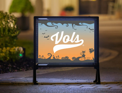 Halloween Sunset Vols Tennessee Lumilawn Sign