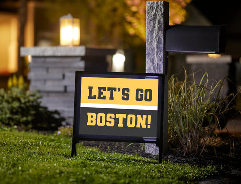 Boston Professional Hockey Fandom Yard Sign