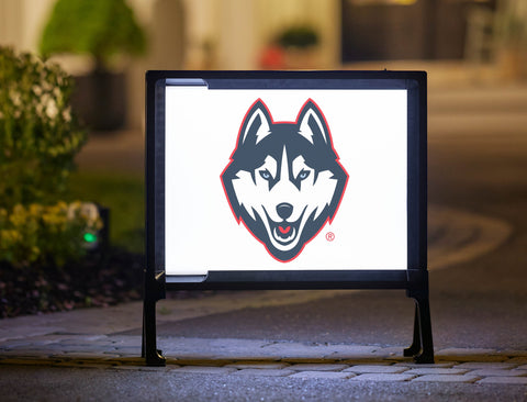 Huskies Color Block UConn Yard Sign