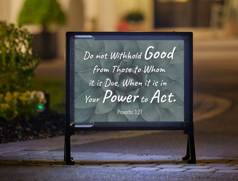 Your Power To Act Yard Sign