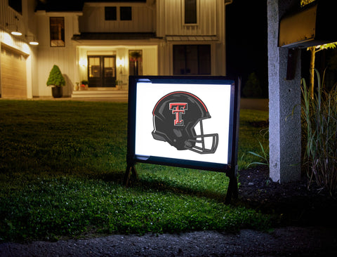 Texas Tech Black Helmet Yard Sign