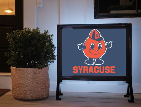 Syracuse University Mascot Blue Yard Sign