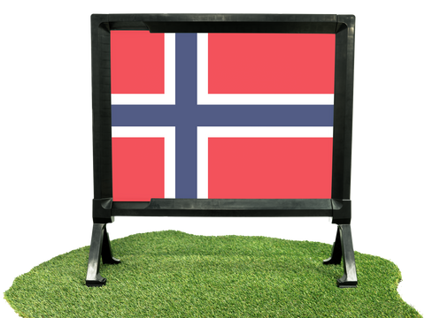 Flag Norway Yard Sign