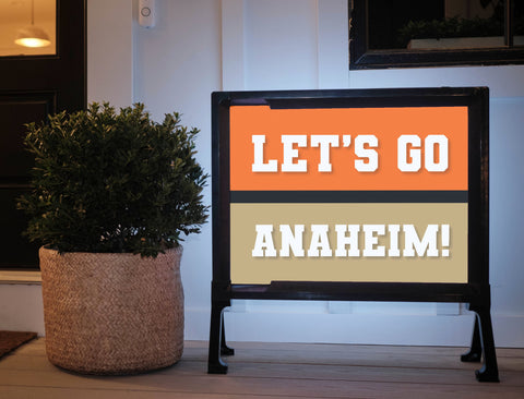 Anaheim Professional Hockey Fandom Yard Sign